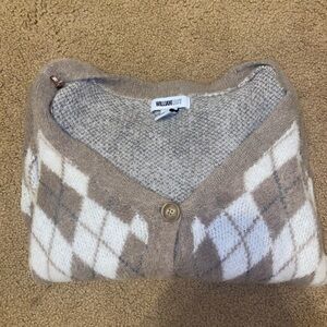 William Rast Cropped Cardigan, size medium